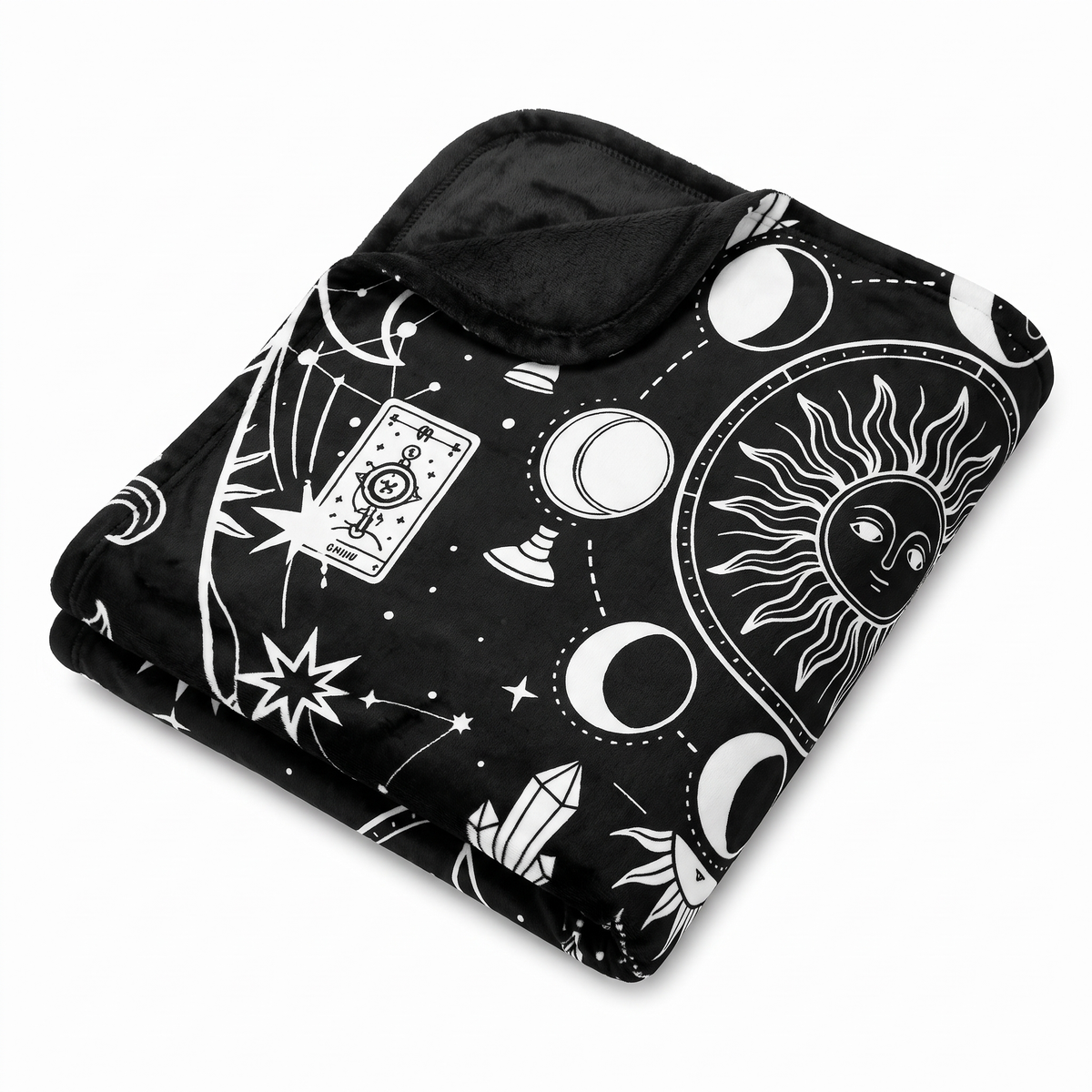 Scriblo Cosmic Daydream coloring blanket on a white background