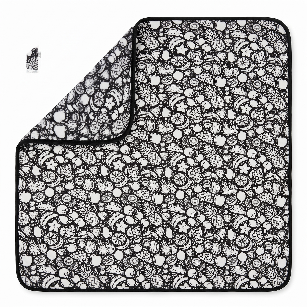 Scriblo Fruit Fiesta coloring blanket on a white background