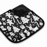 Scriblo Merry Scribbles coloring blanket on a white background