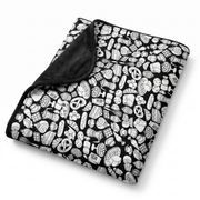 Scriblo Sugar Rush coloring blanket on a white background