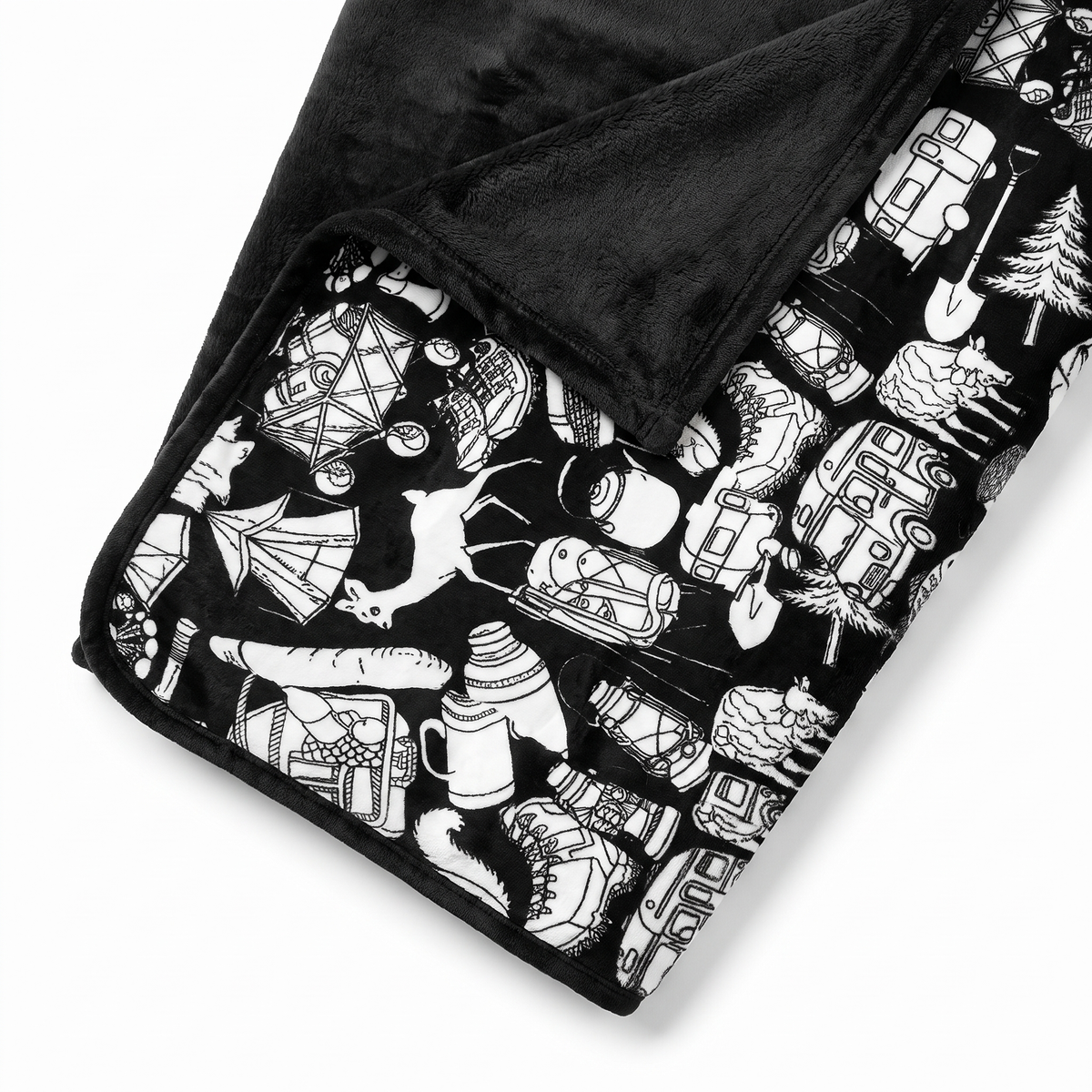 Scriblo Wild Wander coloring blanket on a white background