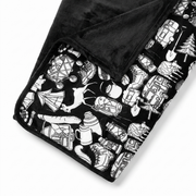 Scriblo Wild Wander coloring blanket on a white background